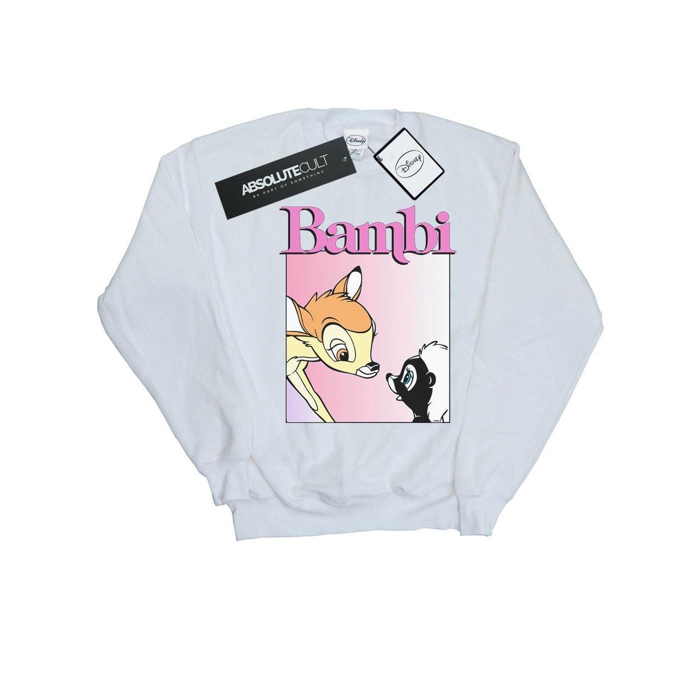 Bambi Nice To Meet You Sweatshirt Herren Weiss L von Disney