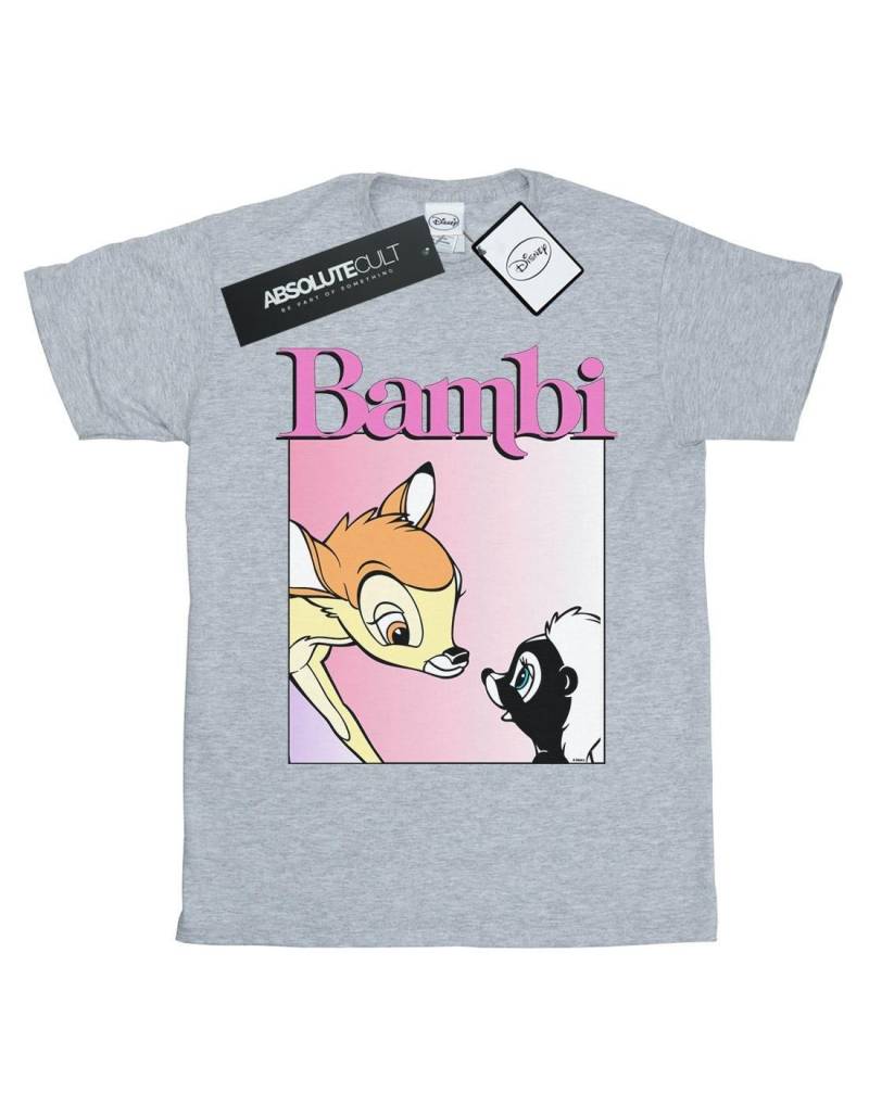 Bambi Nice To Meet You Tshirt Damen Grau XXL von Disney