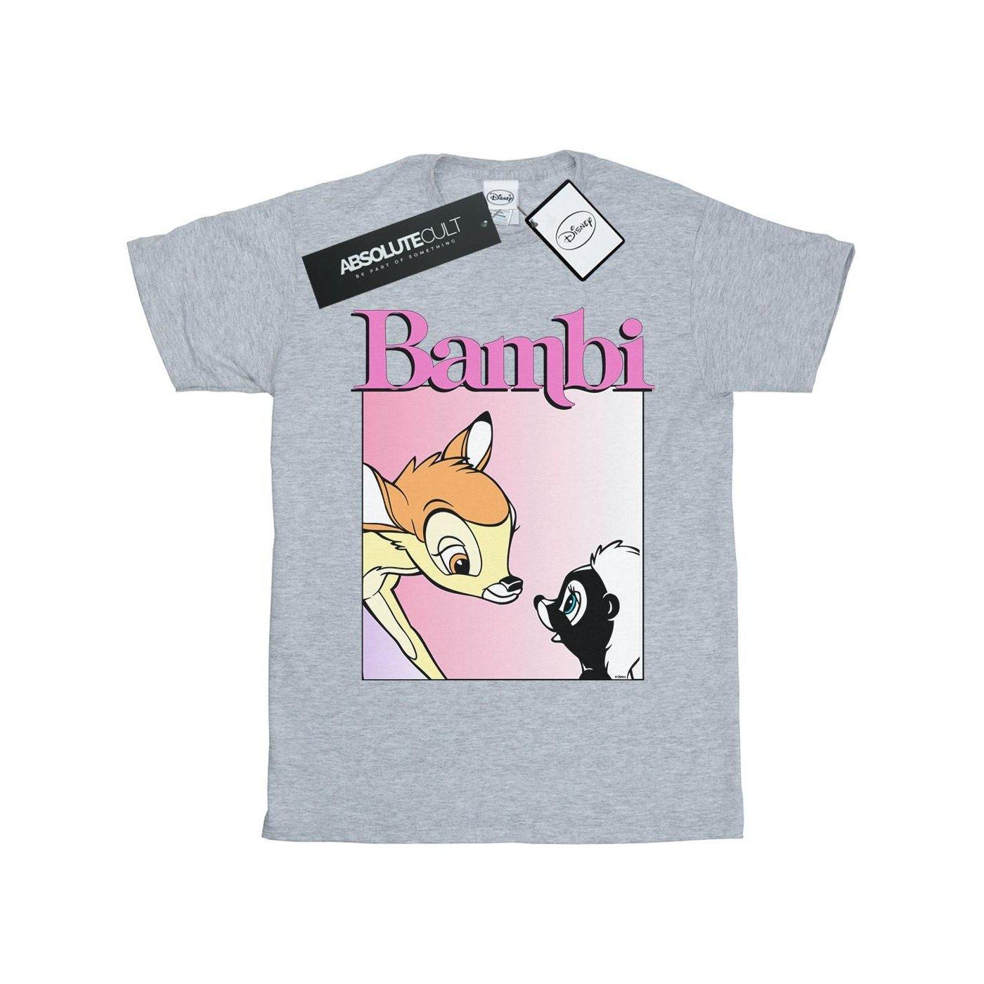 Bambi Nice To Meet You Tshirt Unisex Grau 152-158 von Disney