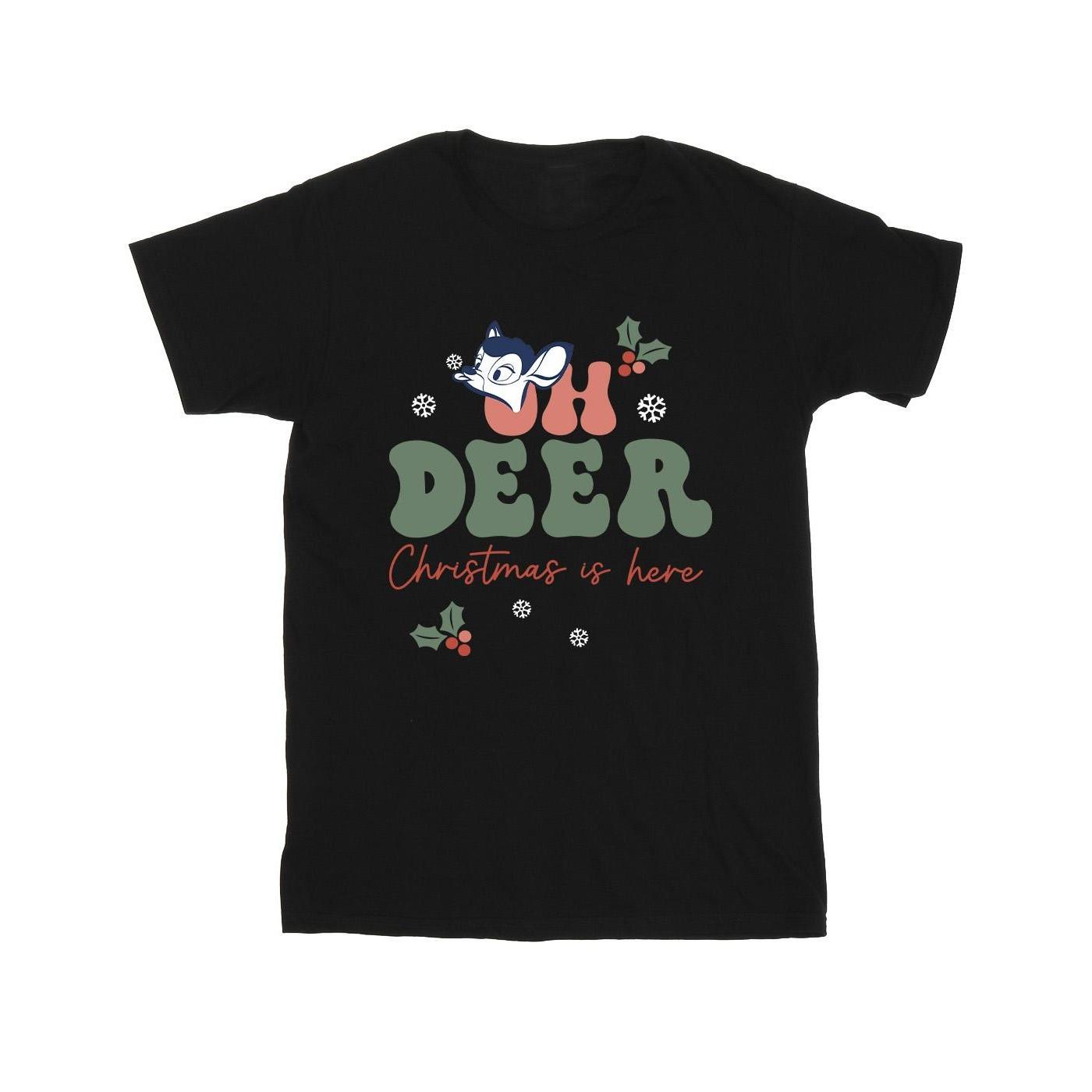 Bambi Oh Deer Tshirt Jungen Schwarz 128 von Disney
