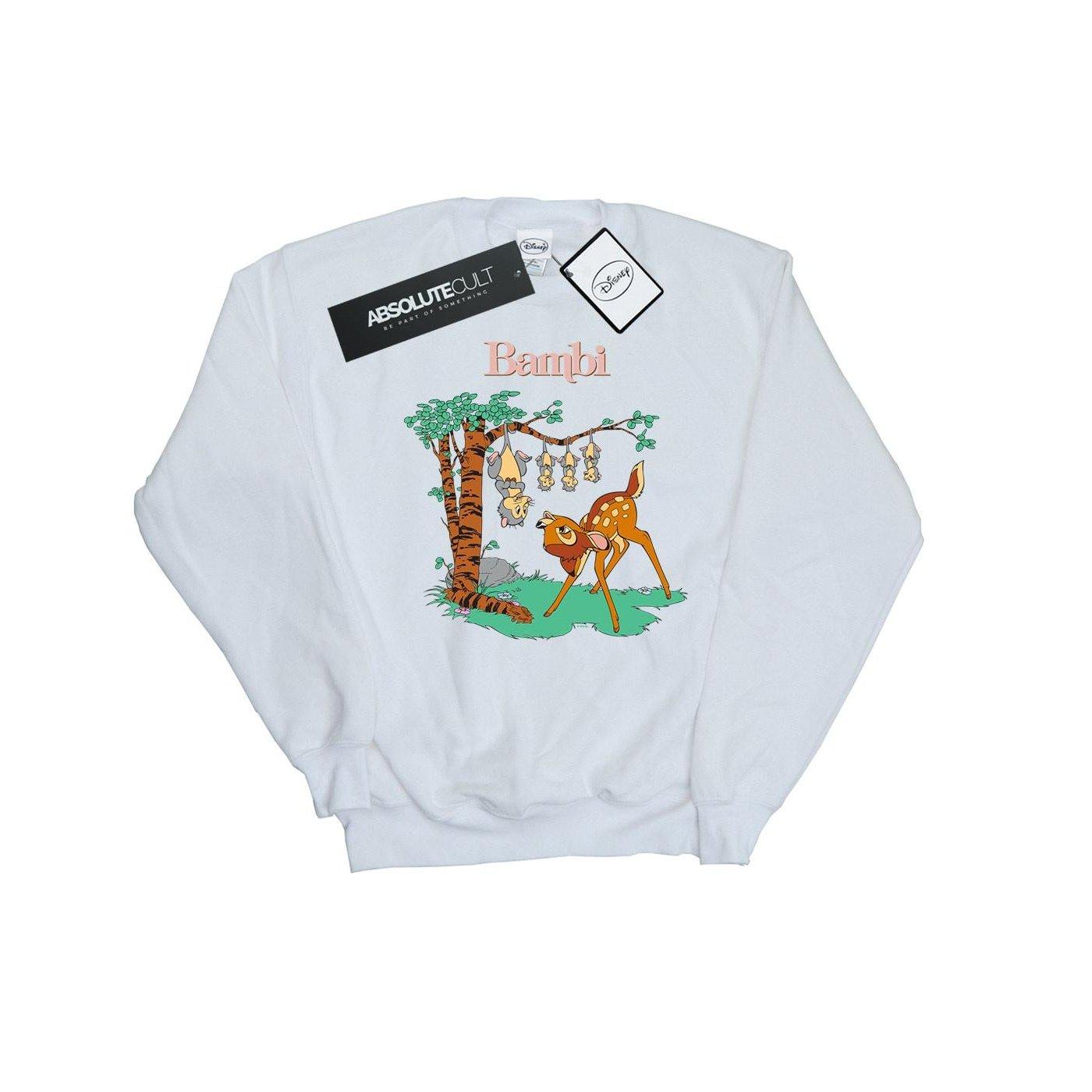 Bambi Tilted Up Sweatshirt Herren Weiss S von Disney