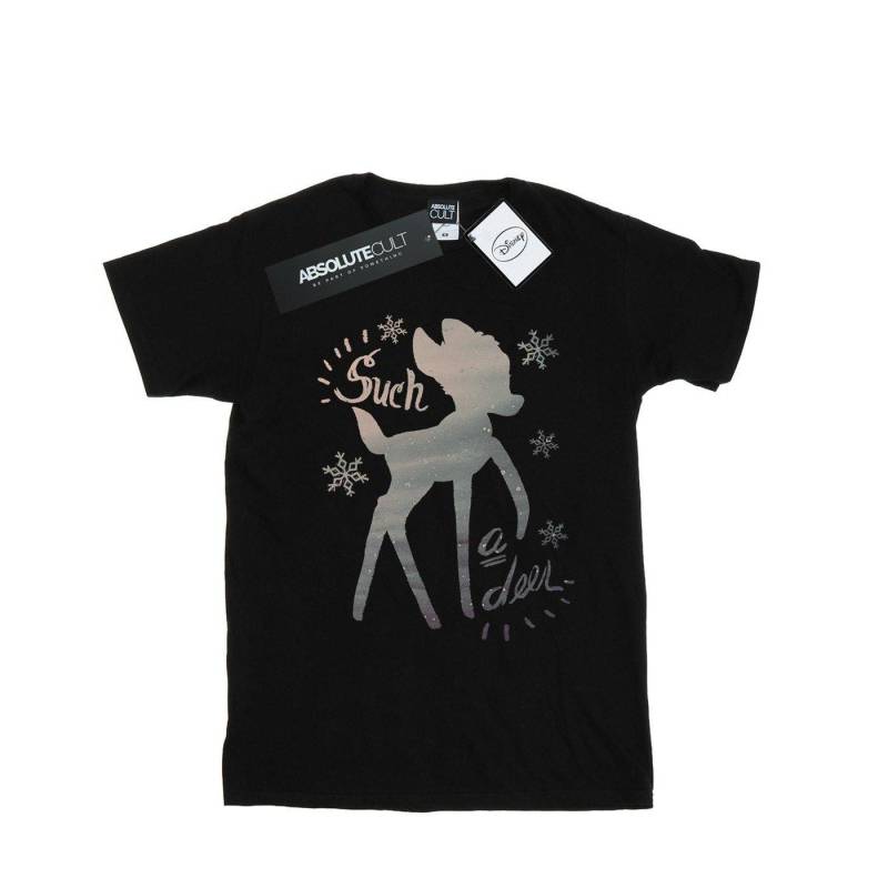 Bambi Winter Deer Tshirt Unisex Schwarz 152-158 von Disney