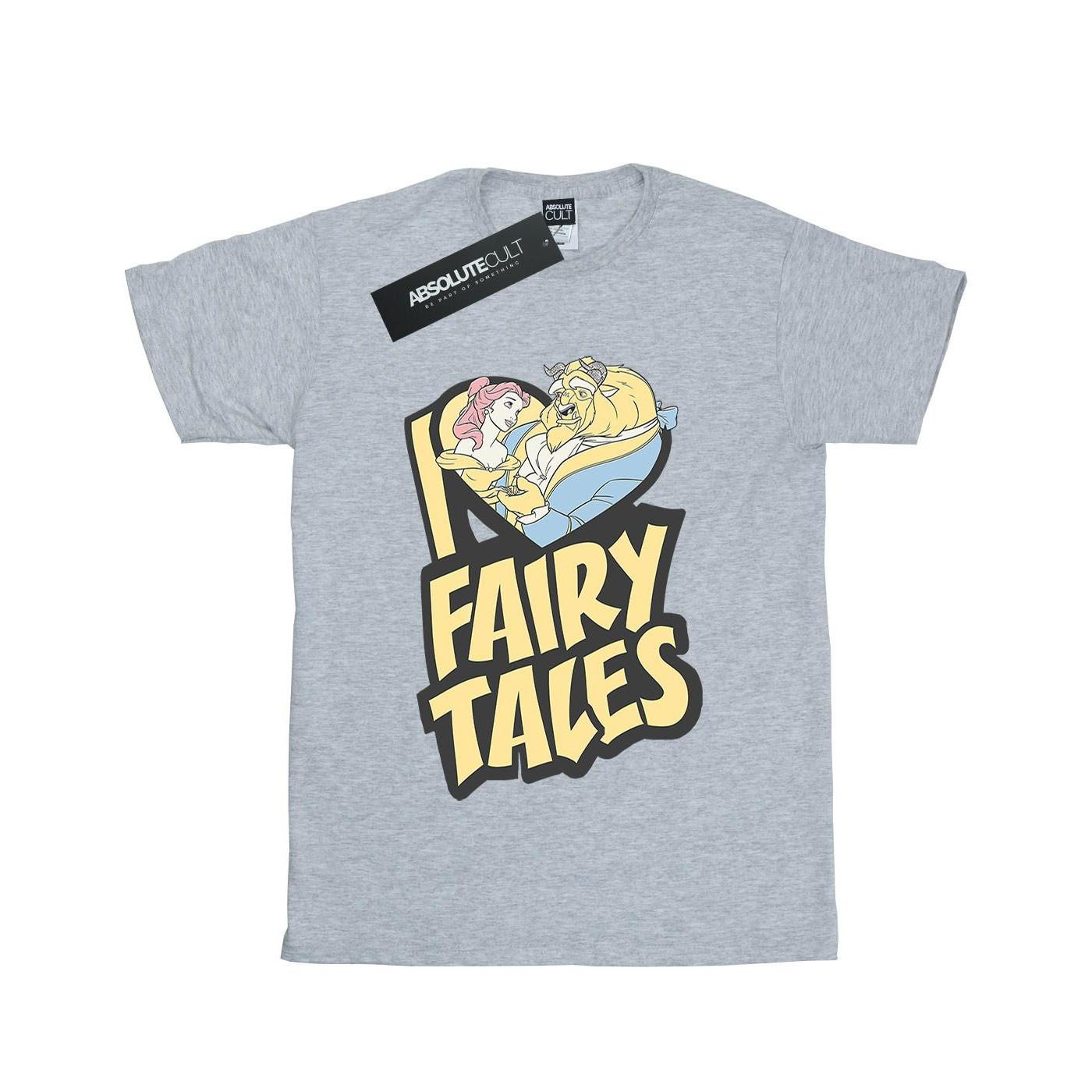 Beauty And The Beast I Love Fairy Tales Tshirt Mädchen Grau 128 von Disney