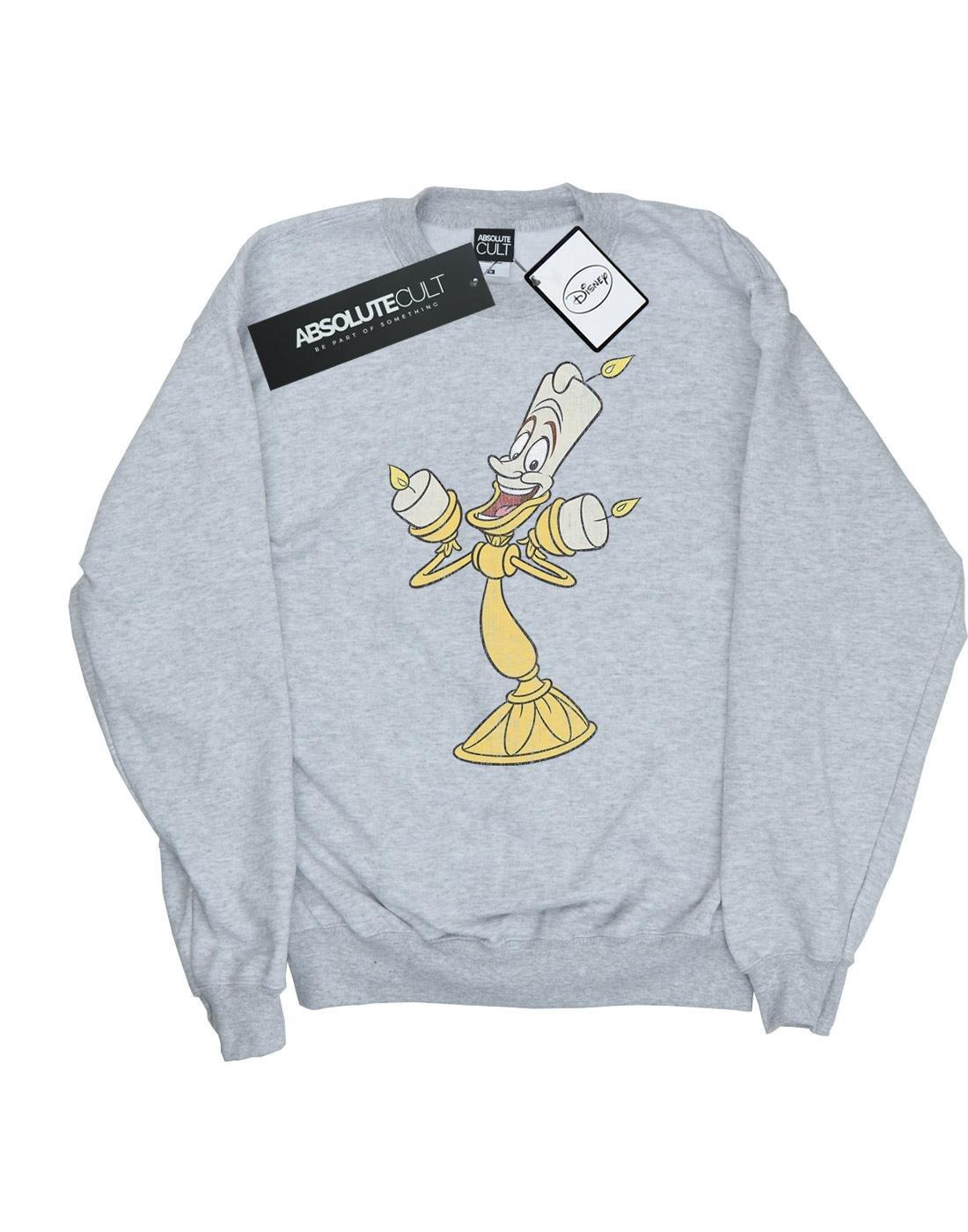 Beauty And The Beast Lumiere Distressed Sweatshirt Damen Grau XL von Disney