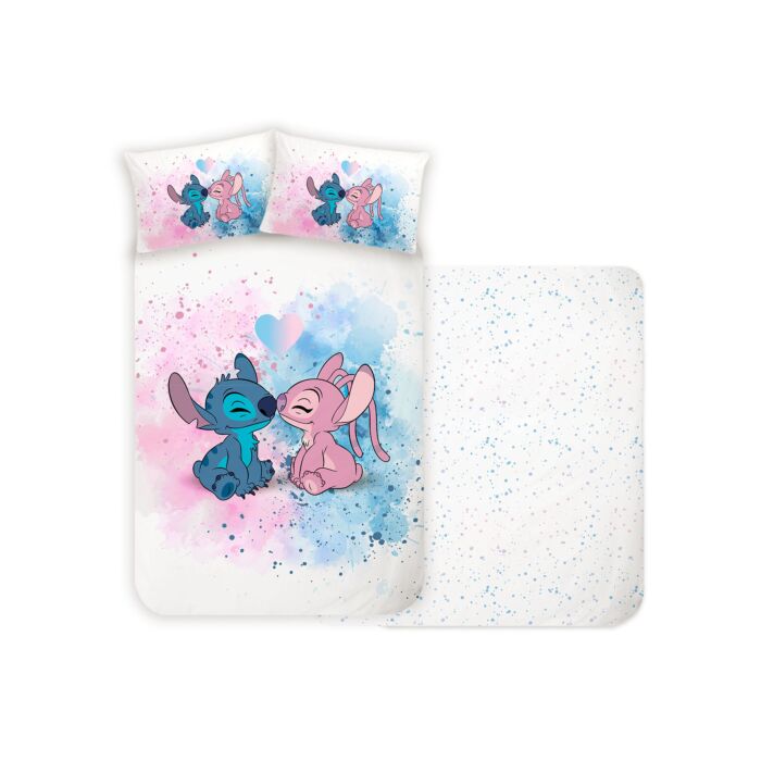 Bettwäsche mit Stitch & Angel , 65x100 cm / 160x210 cm Bettwäsche mit Stitch & Angel , 65x100 cm / 160x210 cm von Disney