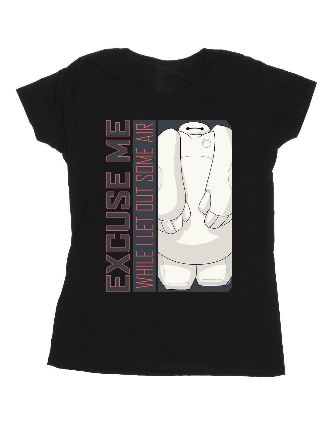 Big Hero 6 Baymax Excuse Me Some Air Tshirt Damen Schwarz L von Disney