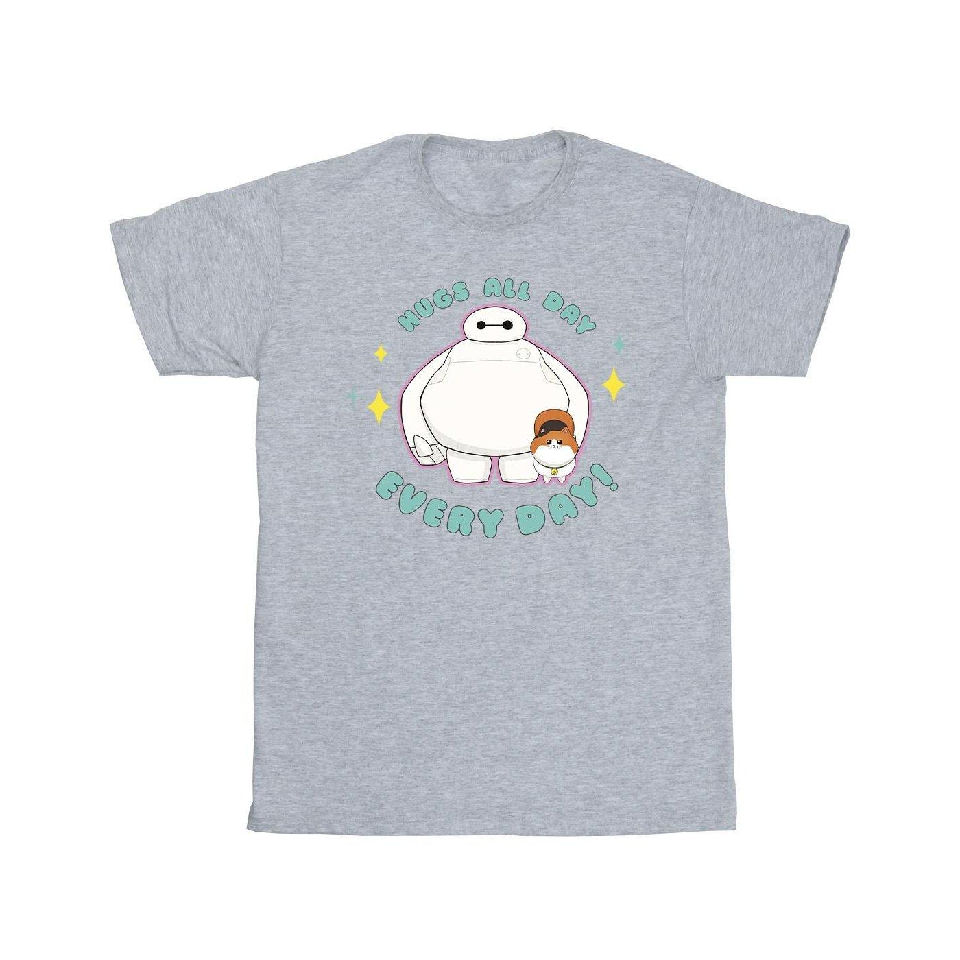 Big Hero 6 Baymax Hugs Everyday Tshirt Herren Grau 4XL von Disney