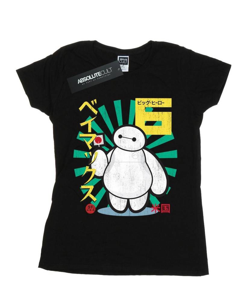 Big Hero 6 Baymax Lollypop Tshirt Damen Schwarz S von Disney