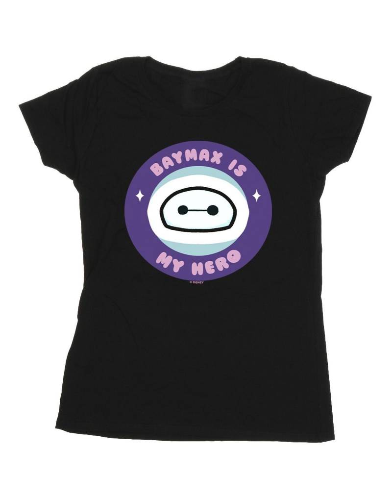 Big Hero 6 Baymax My Hero Pocket Tshirt Damen Schwarz XL von Disney