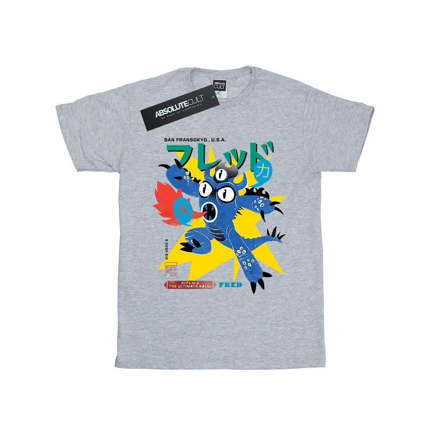 Big Hero 6 Fred Ultimate Kaiju Tshirt Unisex Grau 152-158 von Disney