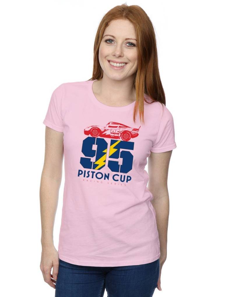 Cars Piston Cup 95 Tshirt Damen Pink XXL von Disney