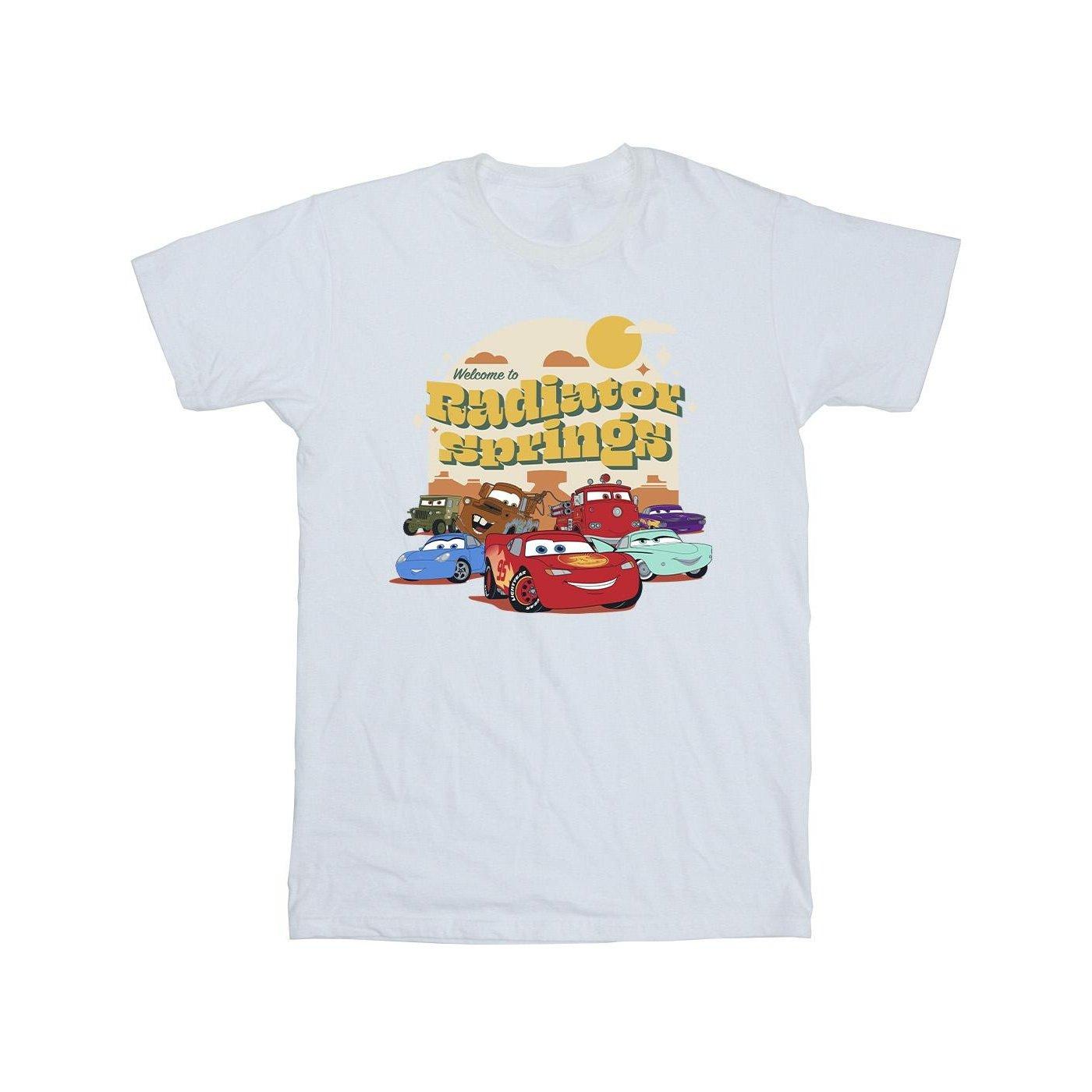 Cars Radiator Springs Group Tshirt Herren Weiss 4XL von Disney