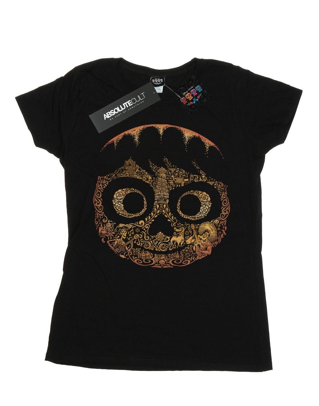 Coco Miguel Face Tshirt Damen Schwarz XXL von Disney