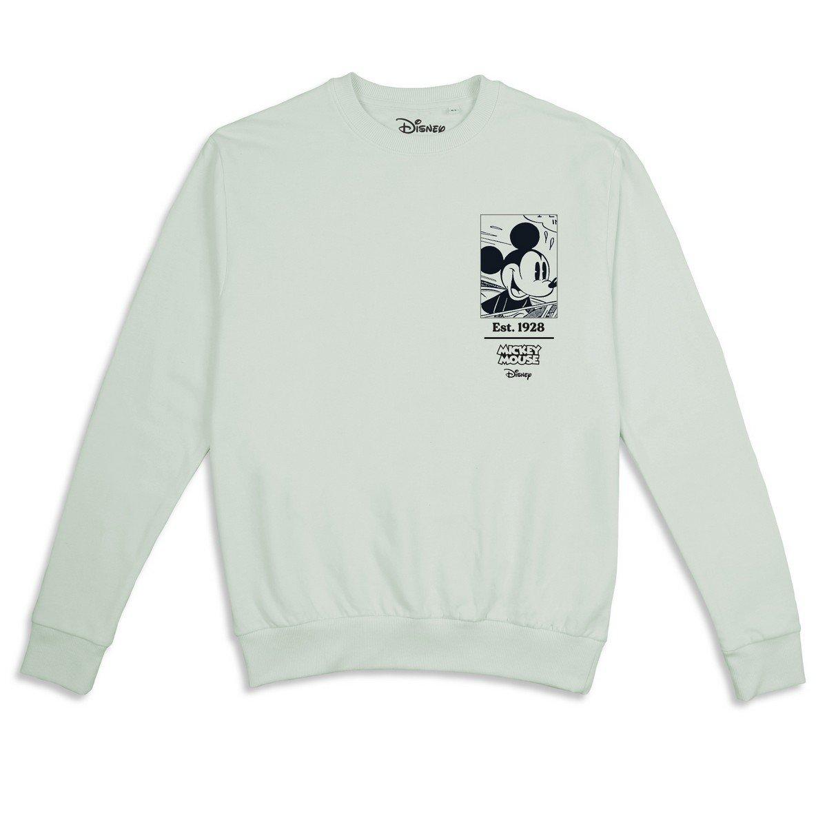 Comic Book Mickey Sweatshirt Damen Grau L von Disney