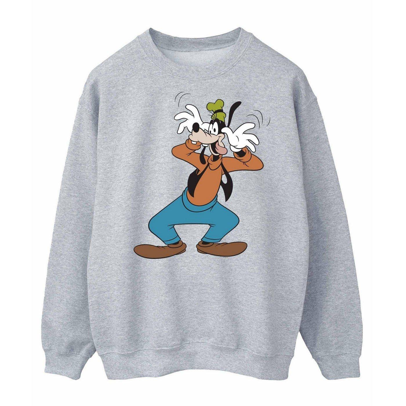 Crazy Sweatshirt Damen Grau XXL von Disney