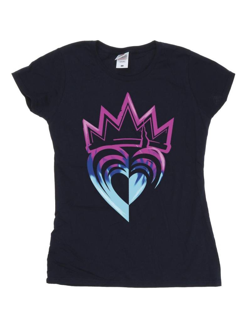 Descendants Pink Crown Tshirt Damen Marine L von Disney