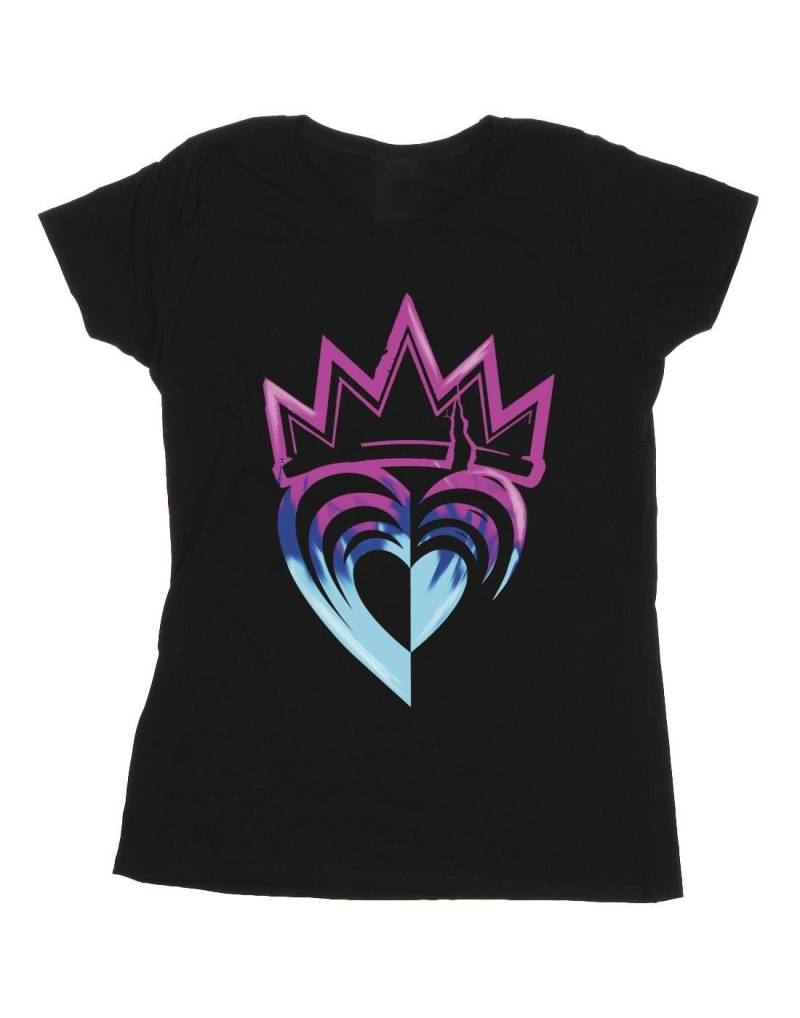 Descendants Pink Crown Tshirt Damen Schwarz XXL von Disney