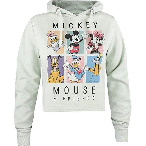 90's Friends Kapuzenpullover Kurz Geschnitten Damen Grau L von Disney