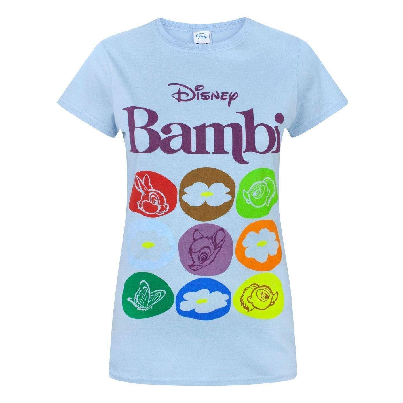 Bambi Tshirt Mit Druck Damen Blau M von Disney