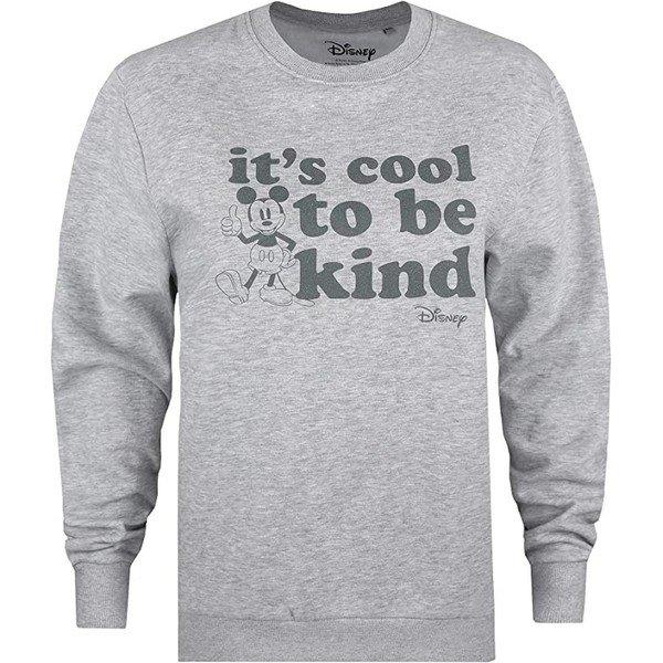 Its Cool To Be Kind Sweatshirt Damen Grau M von Disney