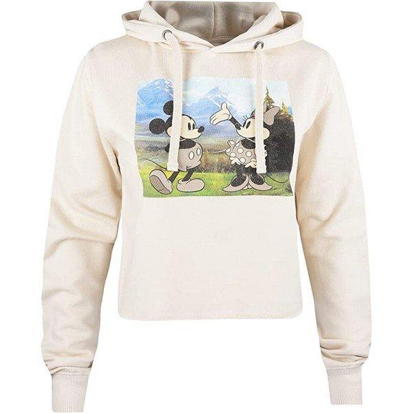 Kurzes Hoodie Damen Beige M von Disney