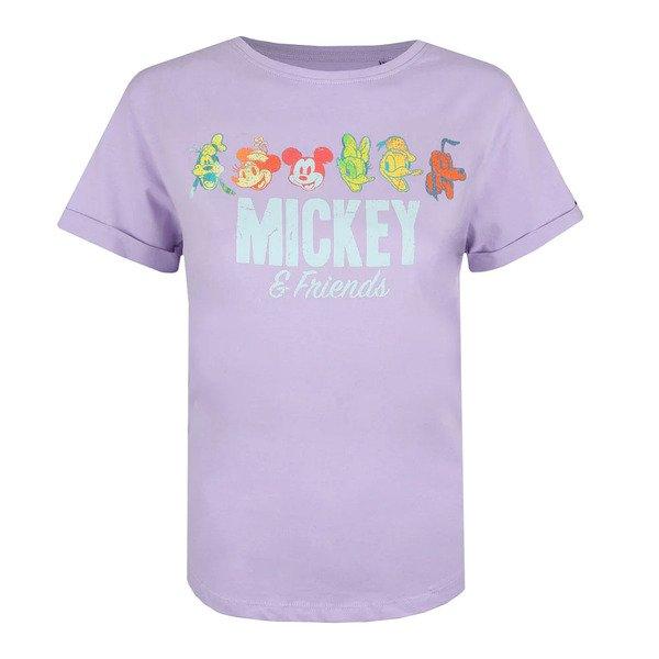 Mickey & Friends Tshirt Damen Flieder S von Disney