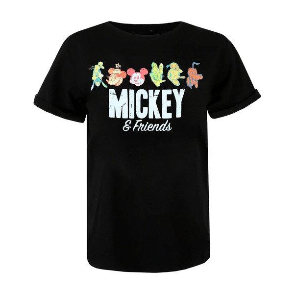 Mickey & Friends Tshirt Damen Schwarz S von Disney
