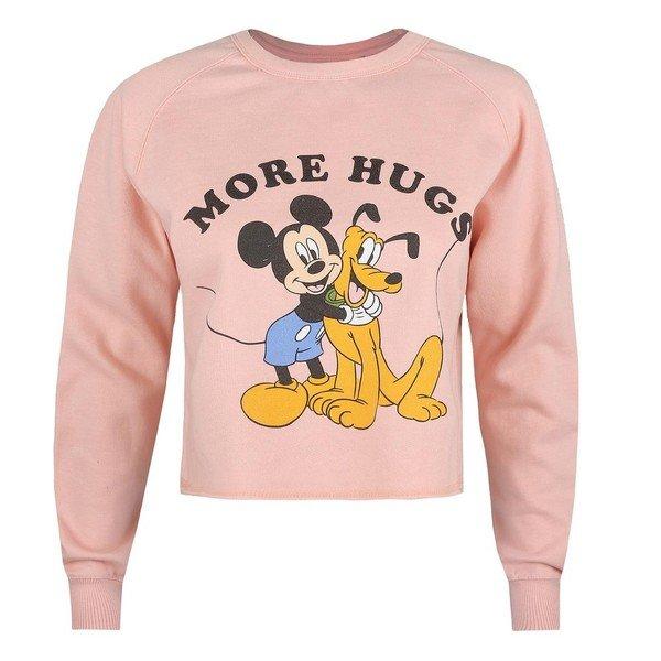 More Hugs Kurzes Sweatshirt Damen Altrosa L von Disney