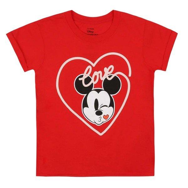 Tshirt Mädchen Rot Bunt 128 von Disney