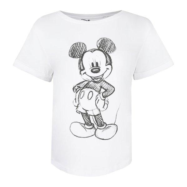 Tshirt Damen Weiss S von Disney