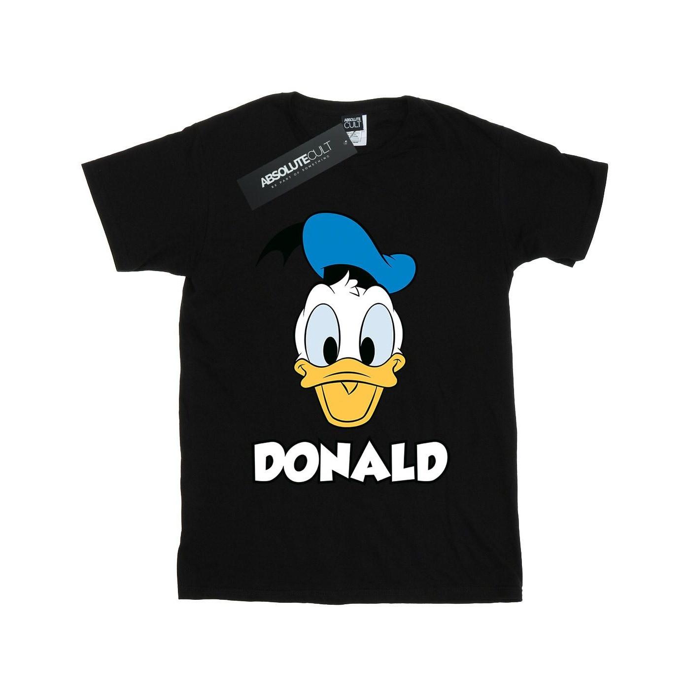 Donald Duck Face Tshirt Mädchen Schwarz 152-158 von Disney