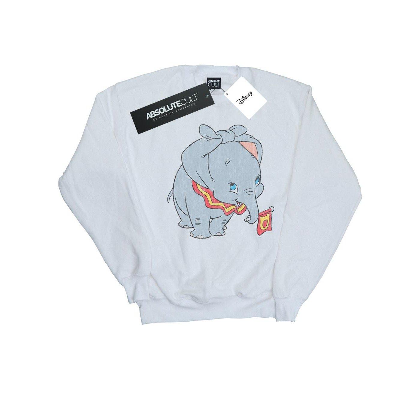 Dumbo Classic Tied Up Ears Sweatshirt Herren Weiss S von Disney