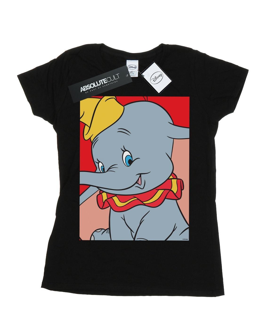 Dumbo Portrait Tshirt Damen Schwarz M von Disney