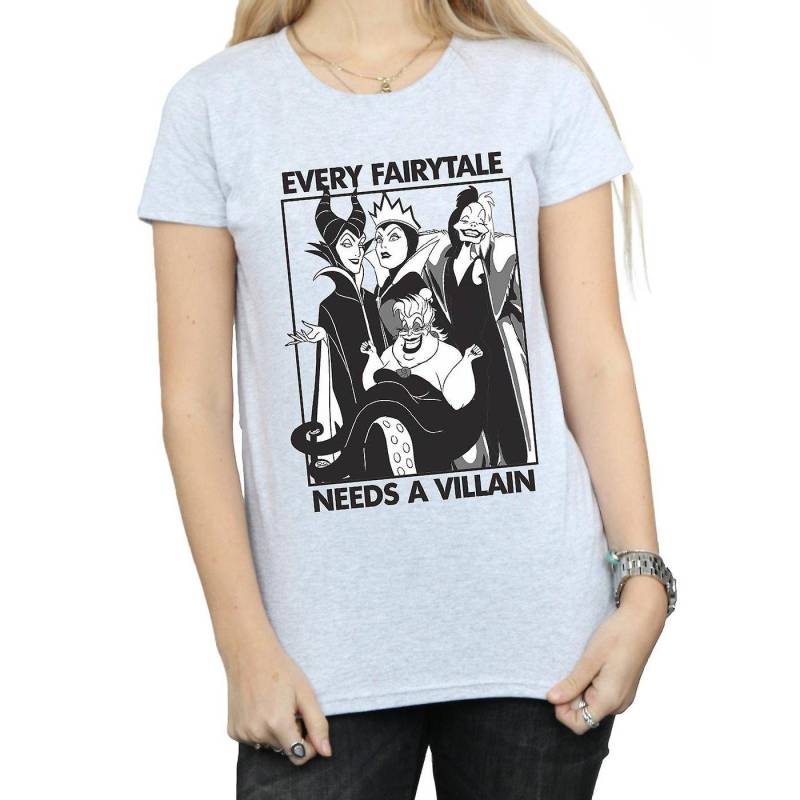 Every Fairy Tale Needs A Villain Tshirt Damen Grau L von Disney