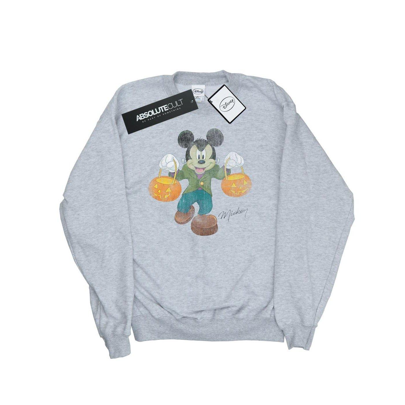 Frankenstein Mickey Mouse Sweatshirt Herren Grau L von Disney