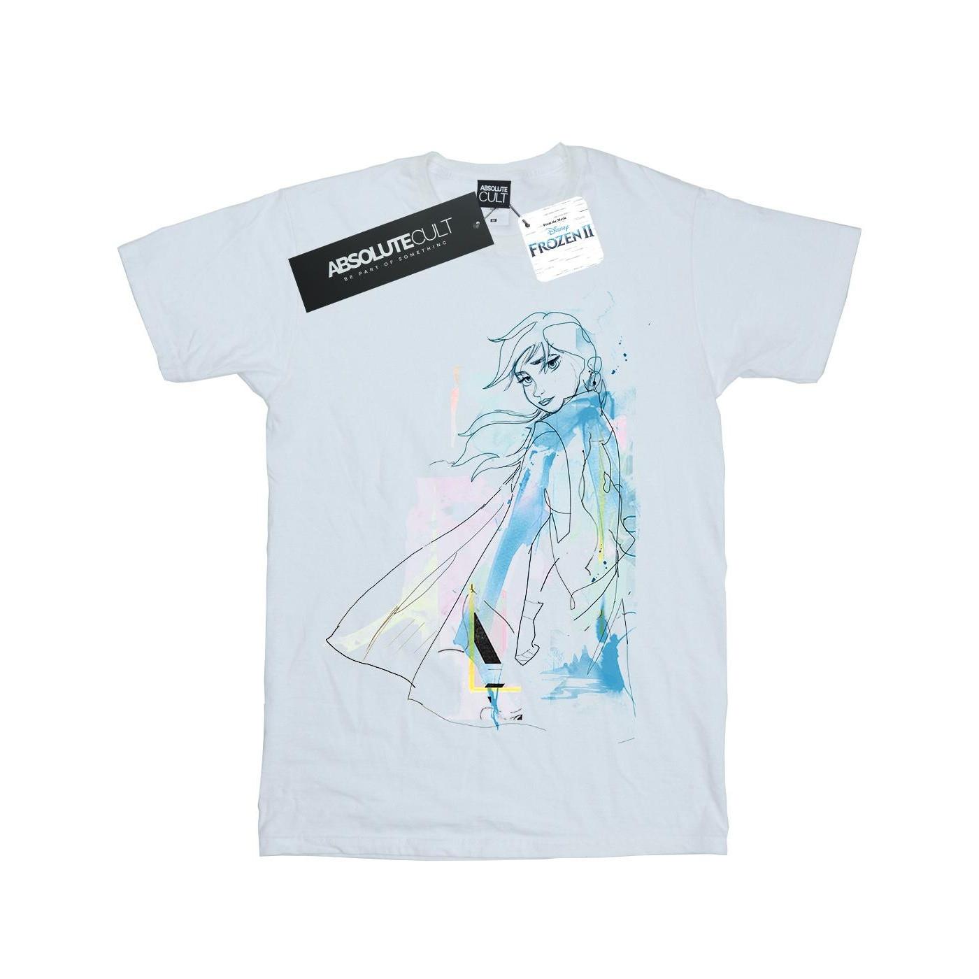 Frozen 2 Anna Watercolour Sketch Tshirt Jungen Weiss 152-158 von Disney