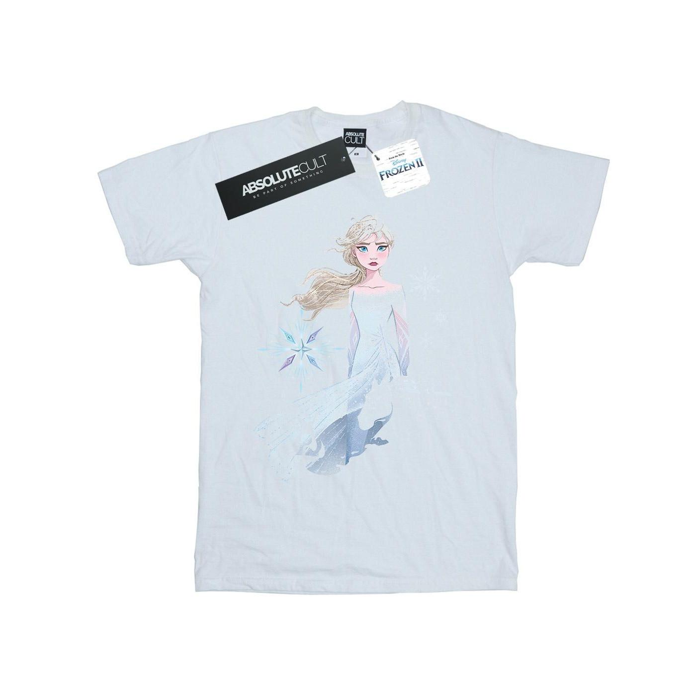 Frozen 2 Elsa Nokk Silhouette Tshirt Herren Weiss 5XL von Disney