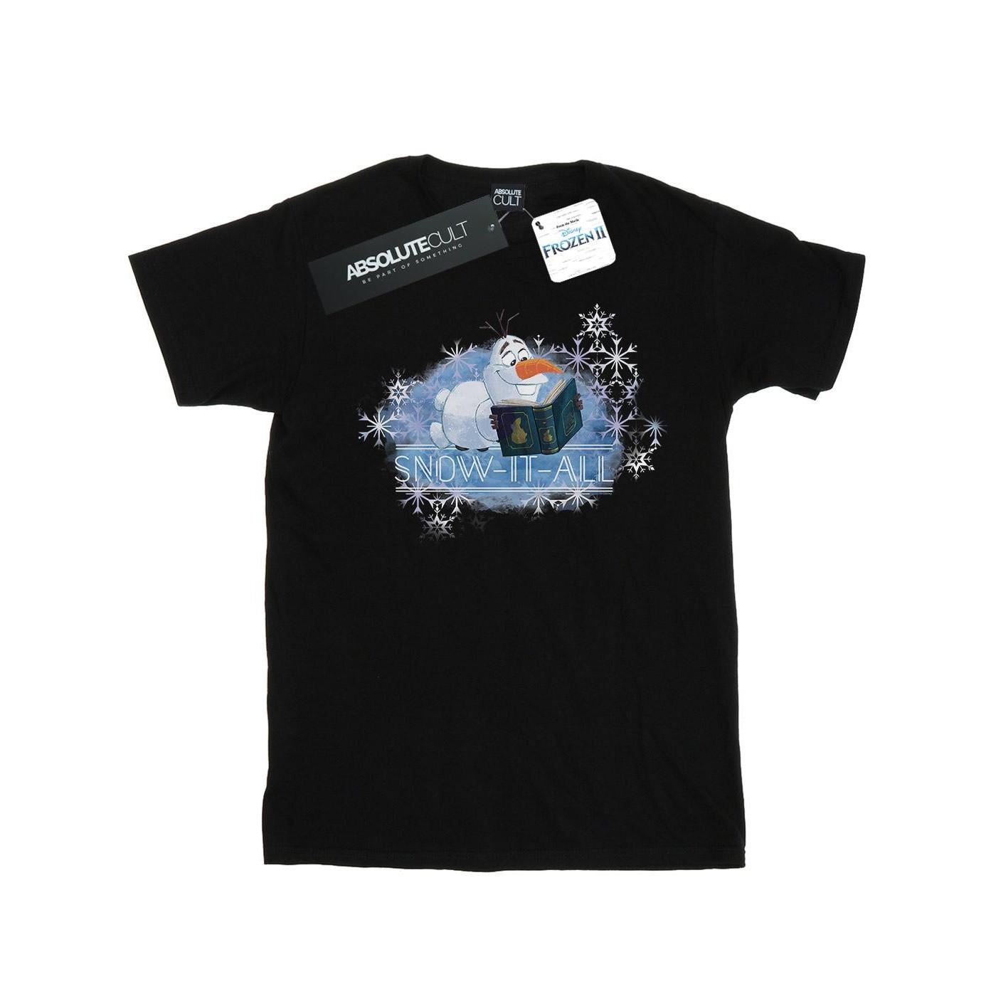 Frozen 2 Olaf Snow It All Tshirt Mädchen Schwarz 152-158 von Disney