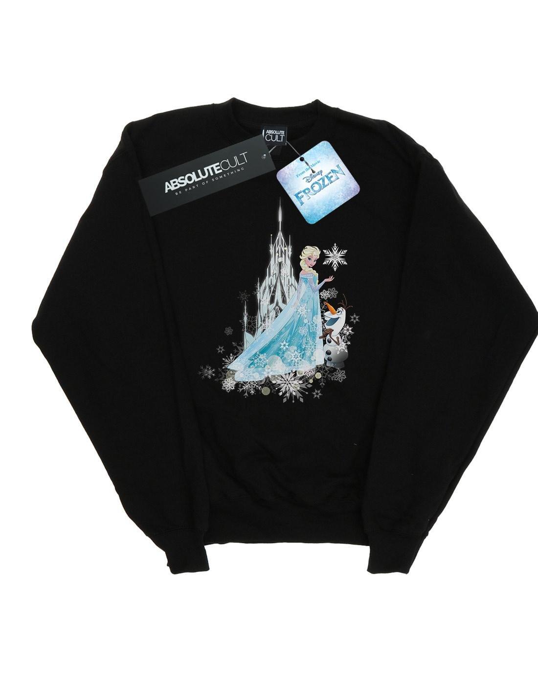 Frozen Elsa And Olaf Winter Magic Sweatshirt Damen Schwarz L von Disney