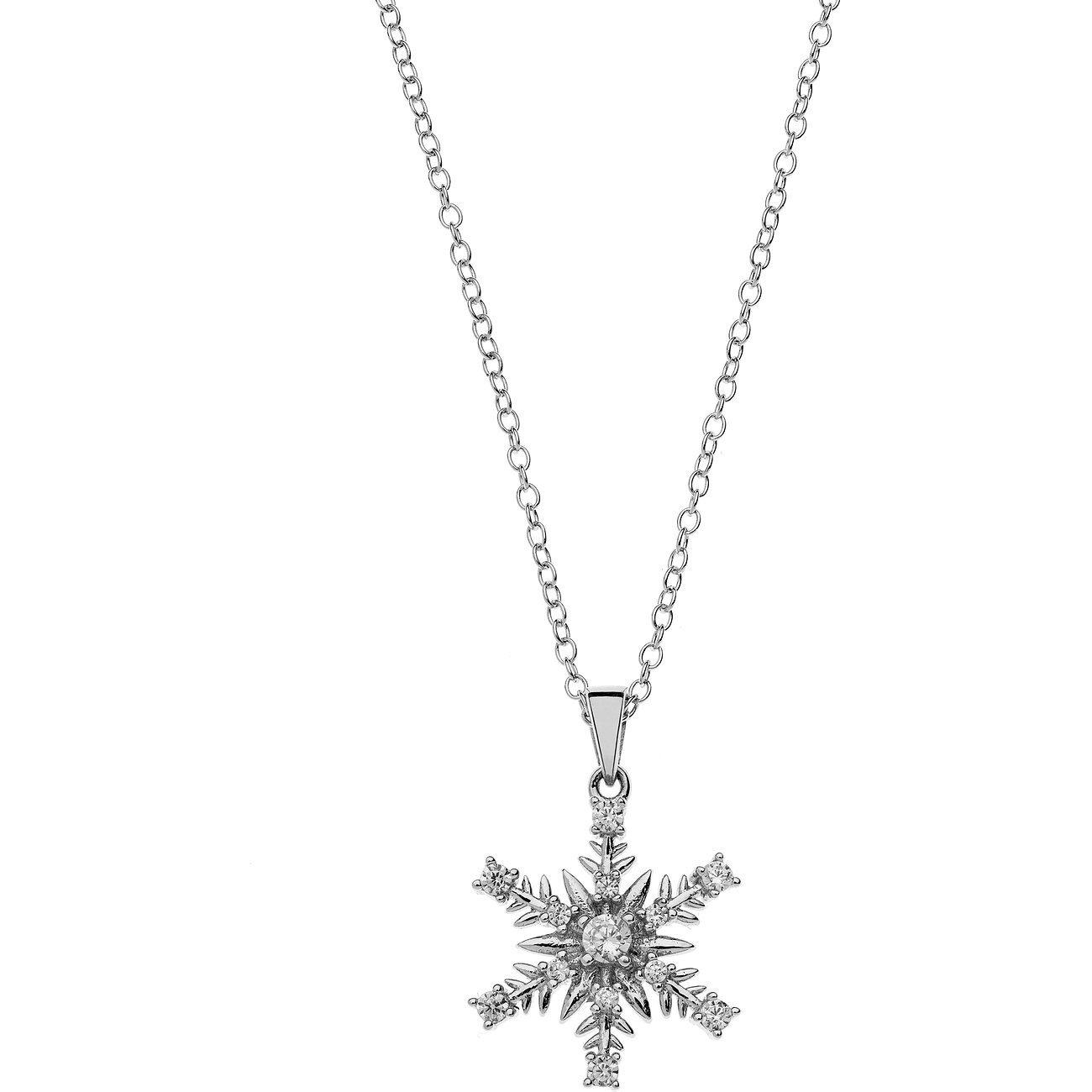 Halskette Mit Anhänger Frozen Ii Damen Silber 40.5CM von Disney