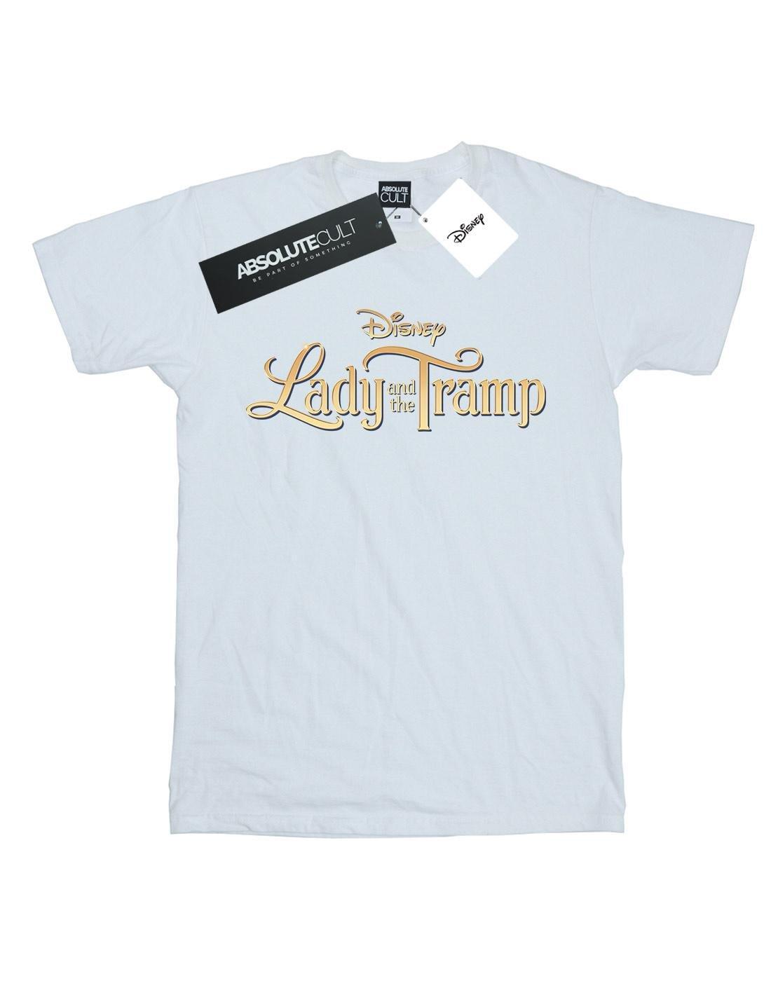 Lady And The Tramp Classic Logo Tshirt Damen Weiss 5XL von Disney