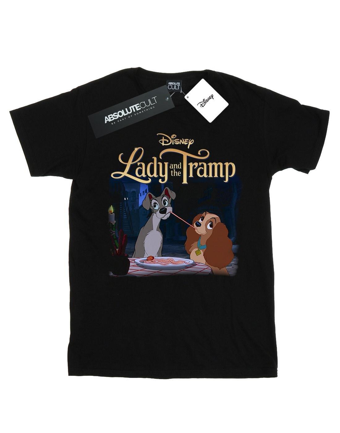 Lady And The Tramp Homage Tshirt Damen Schwarz 5XL von Disney