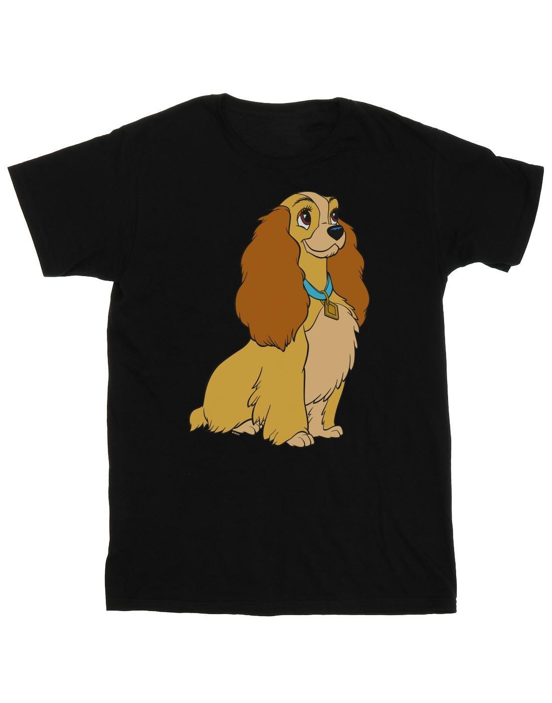 Lady And The Tramp Lady Spaghetti Heart Tshirt Damen Schwarz L von Disney