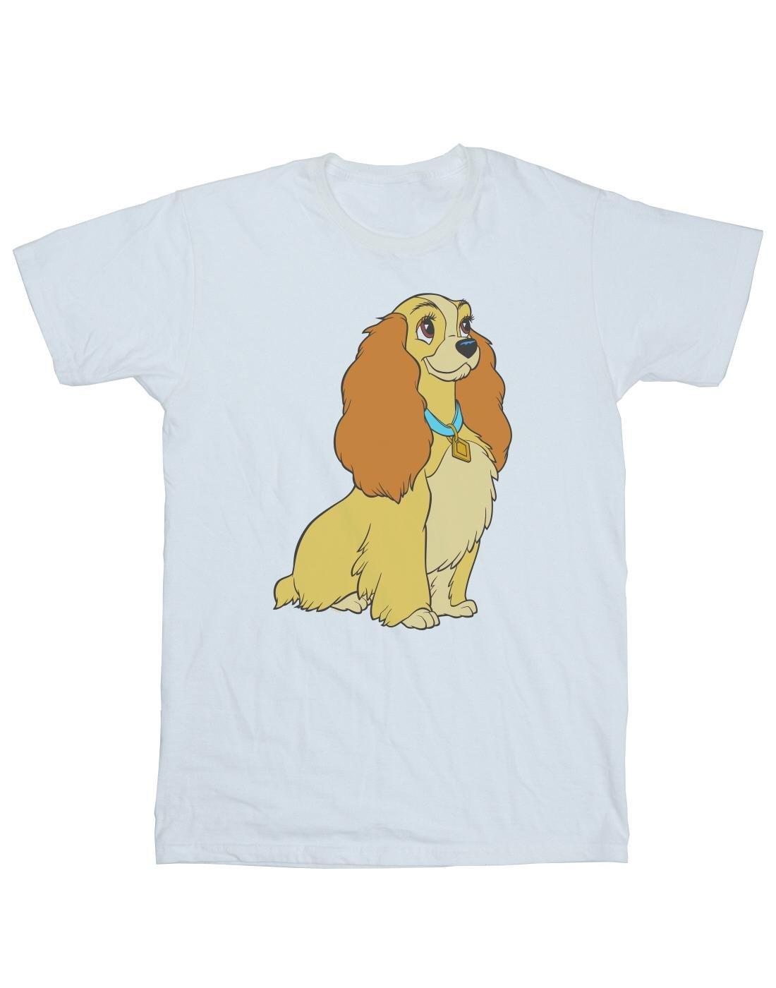 Lady And The Tramp Lady Spaghetti Heart Tshirt Damen Weiss L von Disney