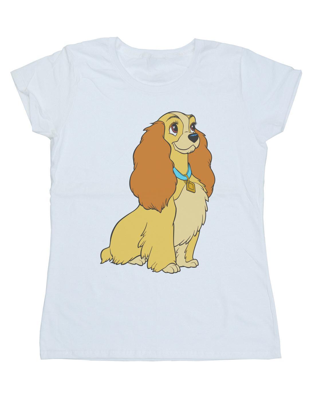 Lady And The Tramp Lady Spaghetti Heart Tshirt Damen Weiss XL von Disney