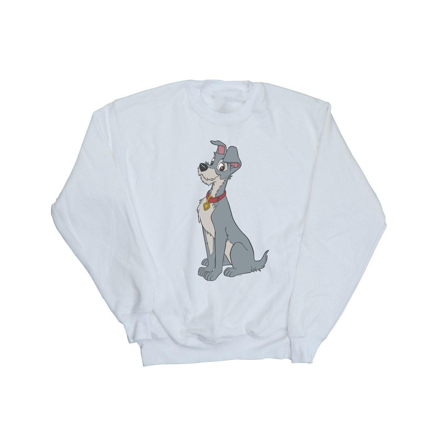 Lady And The Tramp Spaghetti Heart Sweatshirt Unisex Weiss 104 von Disney