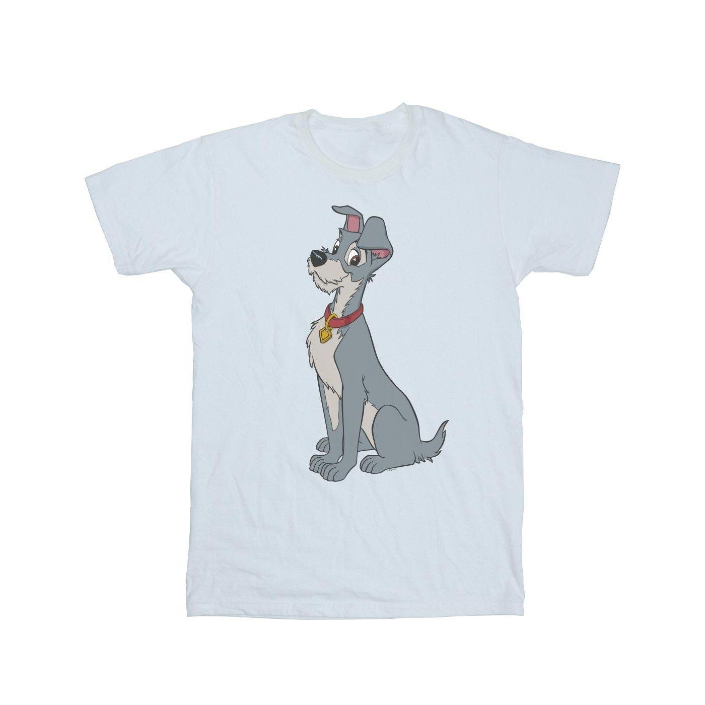 Lady And The Tramp Spaghetti Heart Tshirt Damen Weiss L von Disney