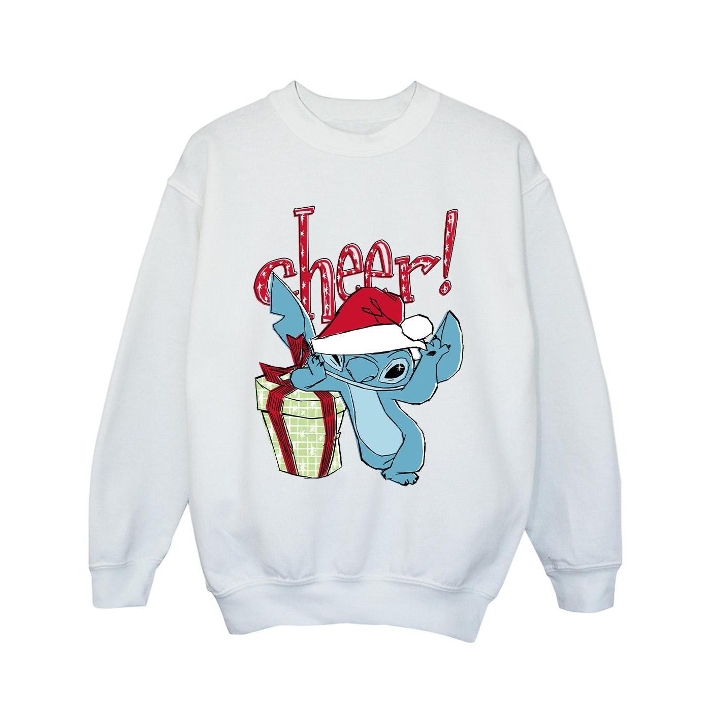 Lilo And Stitch Cheer Sweatshirt Mädchen Weiss 104 von Disney