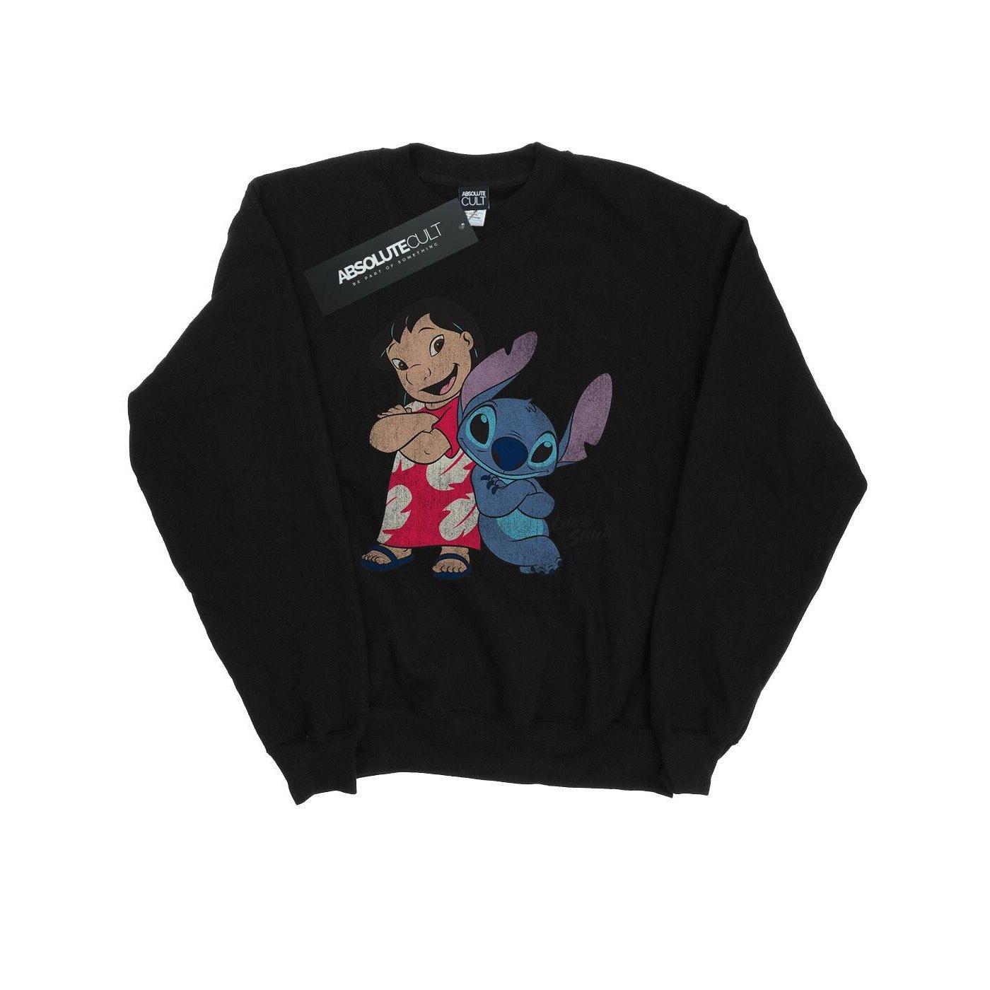 Lilo And Stitch Classic Sweatshirt Herren Schwarz L von Disney
