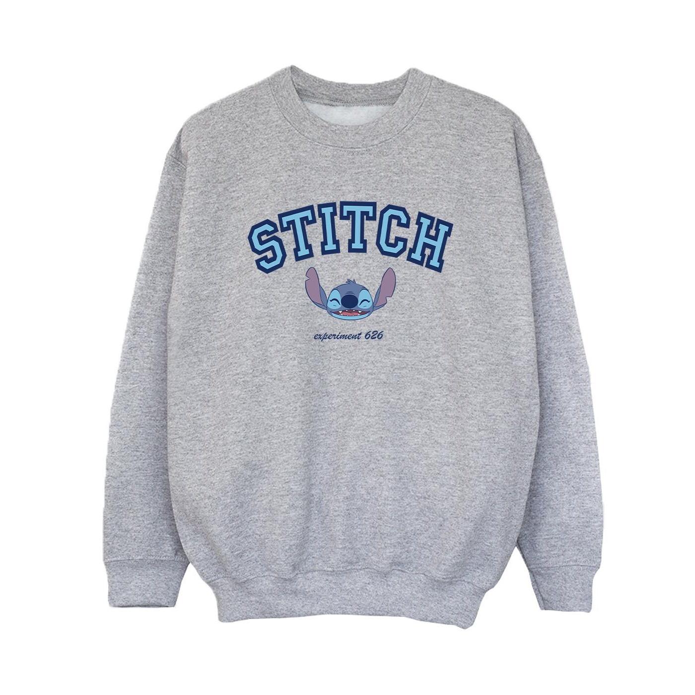 Lilo And Stitch Collegial Sweatshirt Jungen Grau 116 von Disney